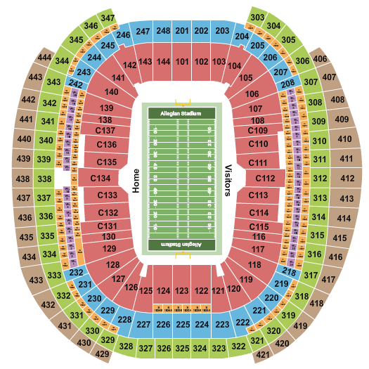 Allegiant Stadium College Football Seating Chart