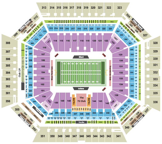 Hard Rock Stadium College Football Seating Chart